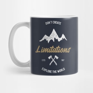 Motivational Quote Mountains Nature Mug